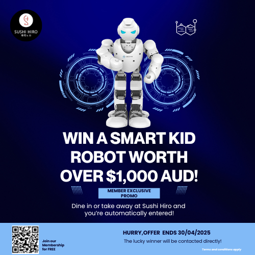 Win a Smart Kid Robot Worth Over $1,000 AUD! (A4) (Logo)